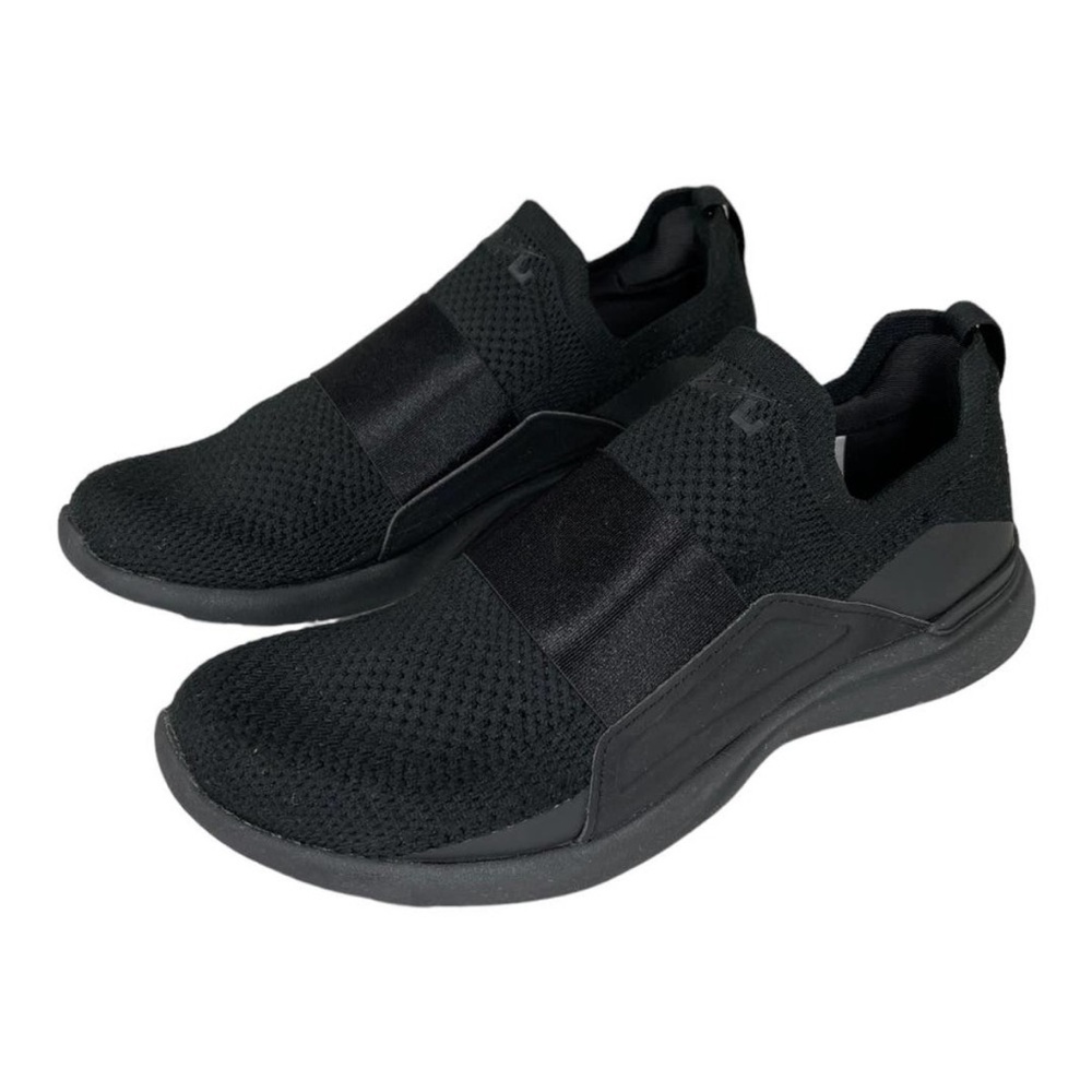 APL Women's TechLoom Bliss Sneakers 9 Black Slip On Running Workout Shoe